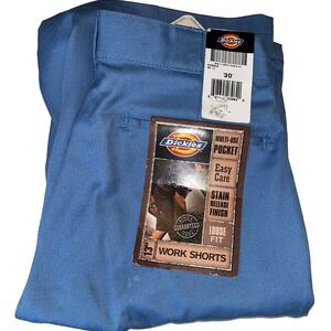 NEW Dickies 13" Loose Fit Work Shorts Men's size 30 Utility Blue‎ NWT Cotton